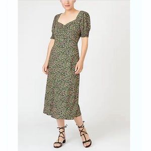 ๐ NEW J. Crew Smocked-Sleeve Midi Dress in Ditsy Floral